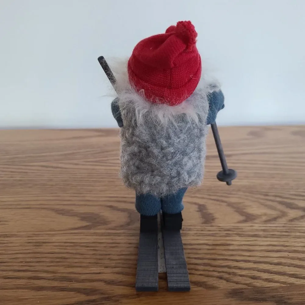 Butticki Swedish Tomte Gnome On Skis Made In Sweden Fabulously Festive Decor